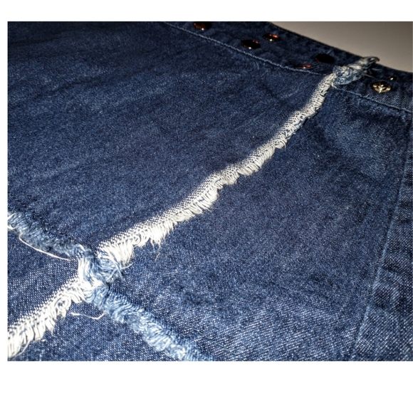 Coco+Carmen Adjustable Wrap Denim Mini - Picture 3 of 4